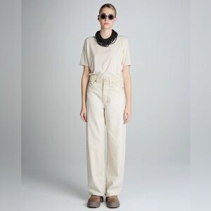 UMA WANG OFF WHITE PHYLLIS JEANS